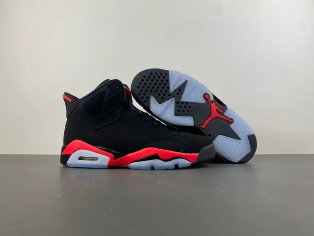 Air Jordan 6 Black Red Ice chaussures de basketball 12