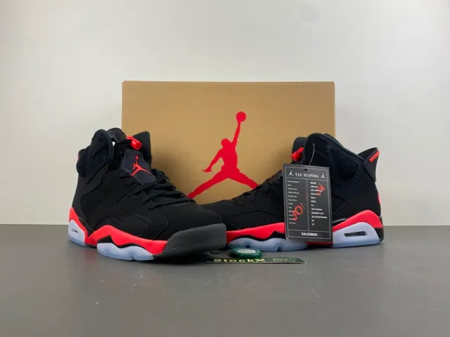 Air Jordan 6 Black Red Ice chaussures de basketball 13
