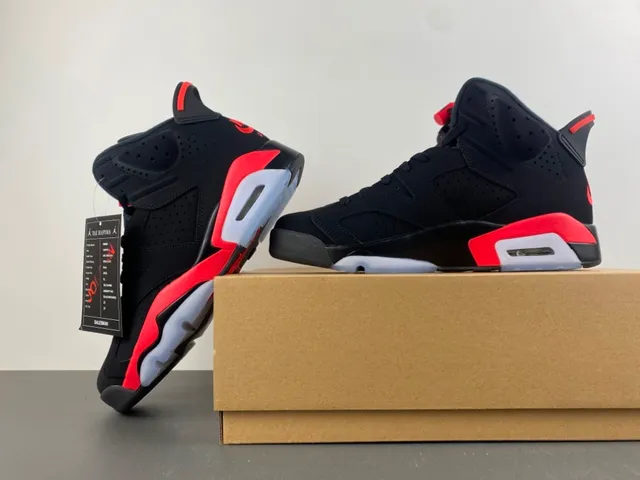 Air Jordan 6 Black Red Ice chaussures de basketball 14