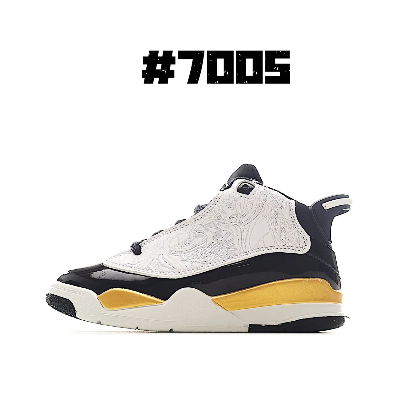 حذاء كرة السلة Air Jordan 6 Retro أسود وأصفر 3