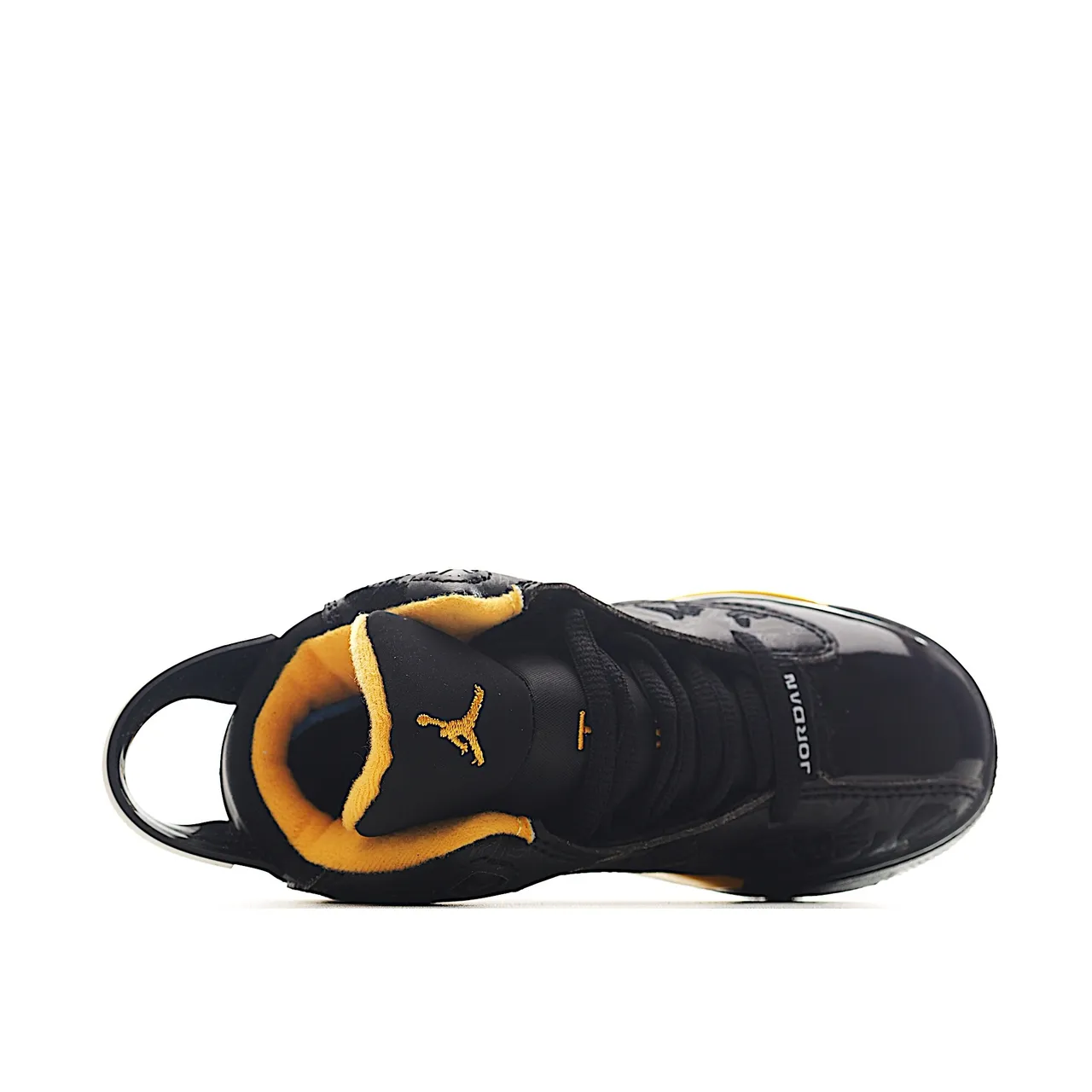 حذاء كرة السلة Air Jordan 6 Retro أسود وأصفر 9