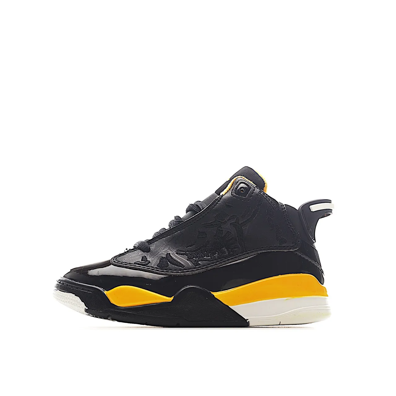 حذاء كرة السلة Air Jordan 6 Retro أسود وأصفر 14