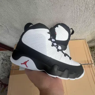 Air Jordan 9 সাদা কালো লাল বাস্কেটবল জুতো