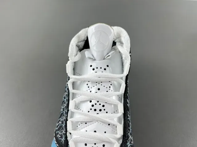 Air Jordan Noir et Bleu High-Top Semelle Intermédiaire Translucide Chaussures de Basketball 6