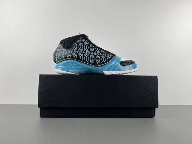 Air Jordan Noir et Bleu High-Top Semelle Intermédiaire Translucide Chaussures de Basketball 16