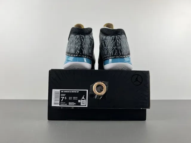 Air Jordan Noir et Bleu High-Top Semelle Intermédiaire Translucide Chaussures de Basketball 17