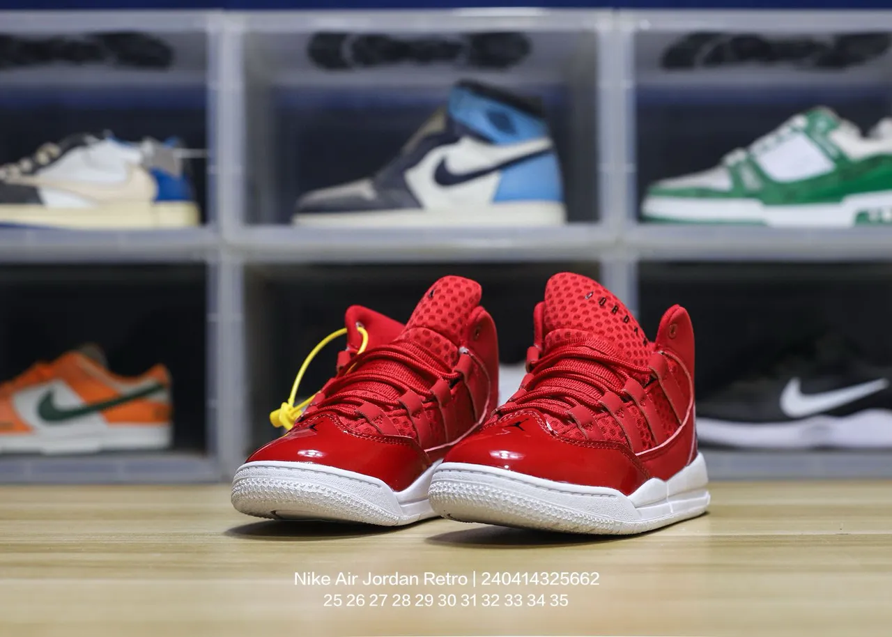 Tênis de basquete Air Jordan de cano alto com colarinho acolchoado preto e vermelho 6