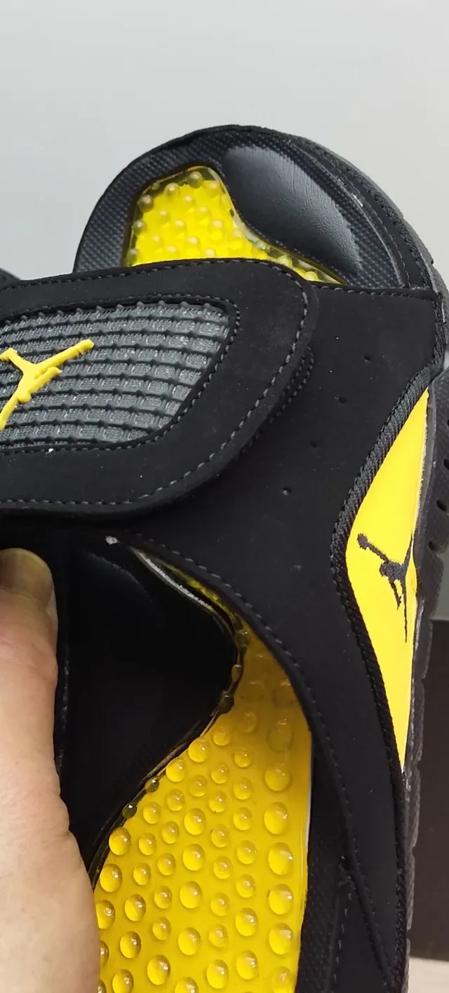 Air Jordan Slide 黑黄 Podded Footbed 拖鞋 6