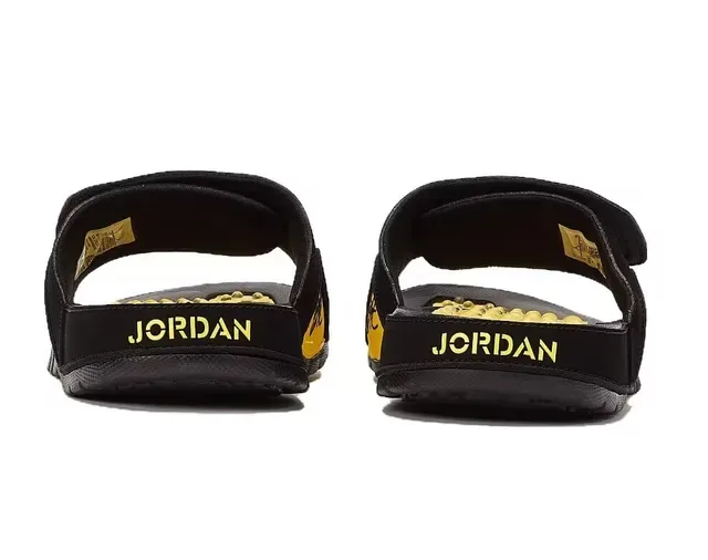 Air Jordan Slide 黑黄 Podded Footbed 拖鞋 8