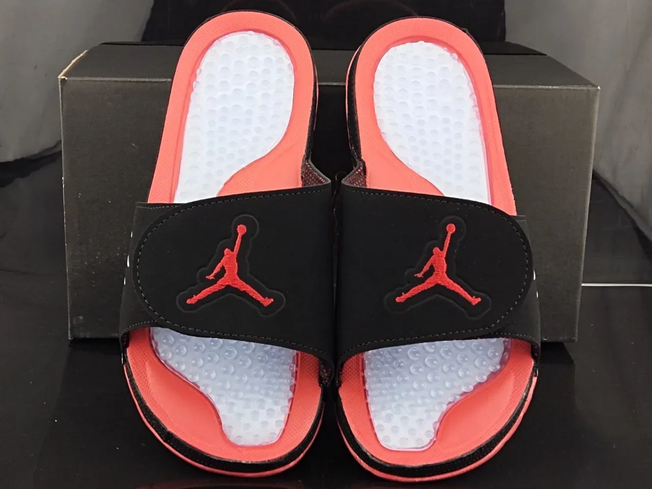 Air Jordan Slide 黑粉 透明气泡鞋垫 拖鞋 5