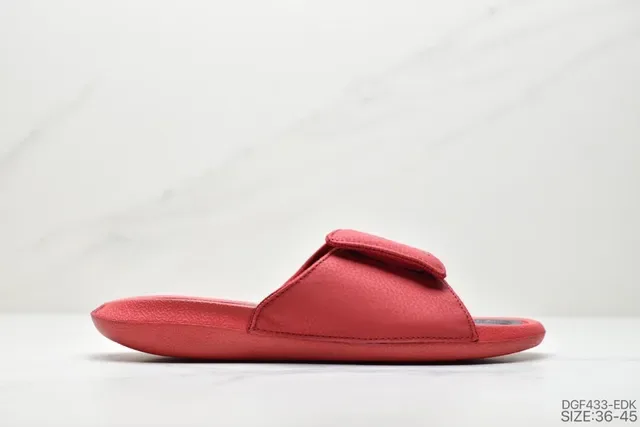 Air Jordan Slide أحمر أسود 6