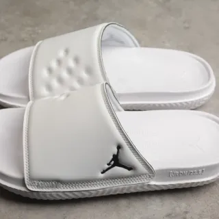 Air Jordan Slide Blanco Negro Una Correa Plantilla Moldeada Sandalias