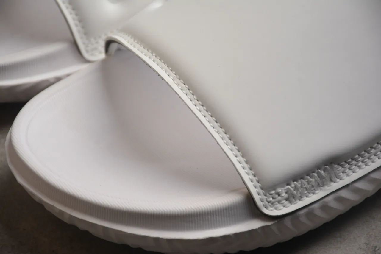 Air Jordan Slide Blanc Noir Une Bretelle Semelle Moldée Sandales 7