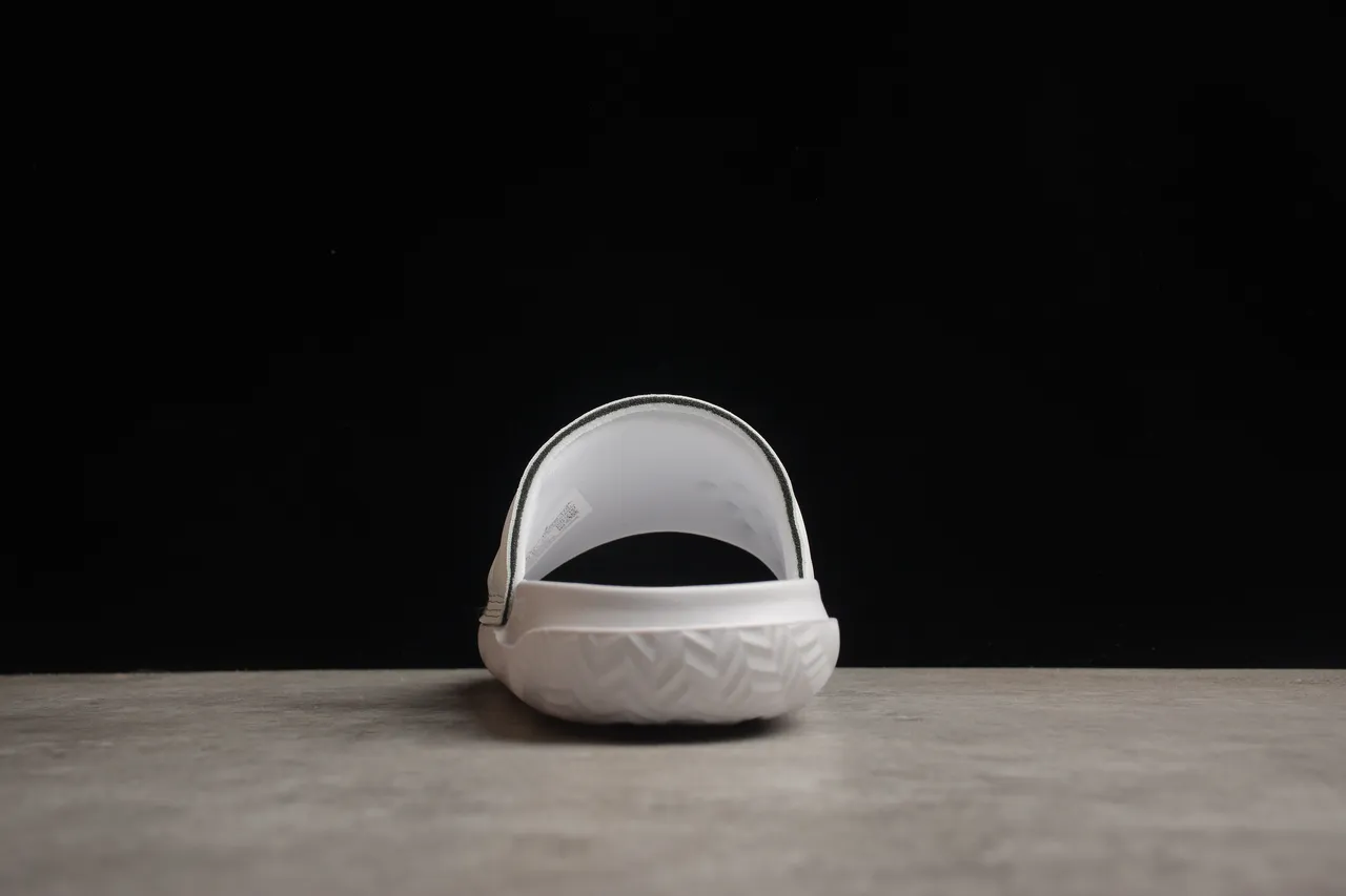 Air Jordan Slide Blanc Noir Une Bretelle Semelle Moldée Sandales 8