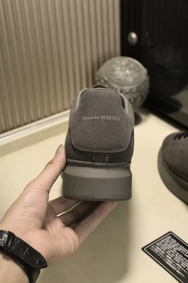 Alexander McQueen Oversized Sneaker Dark Gray Suede Lifestyle Sneakers 2