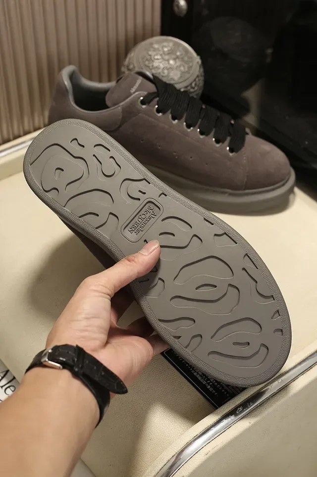 Alexander McQueen Oversized Sneaker Dark Gray Suede Lifestyle Sneakers 5