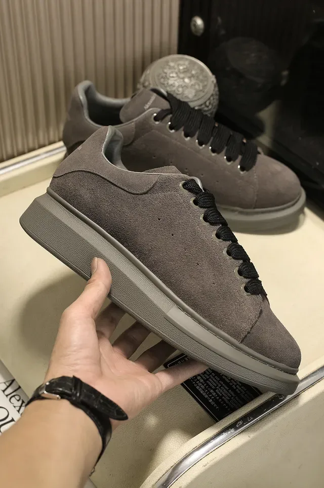 Alexander McQueen Oversized Sneaker Dark Gray Suede Lifestyle Sneakers 6
