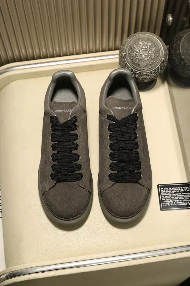 Alexander McQueen Oversized Sneaker Dark Gray Suede Lifestyle Sneakers 8