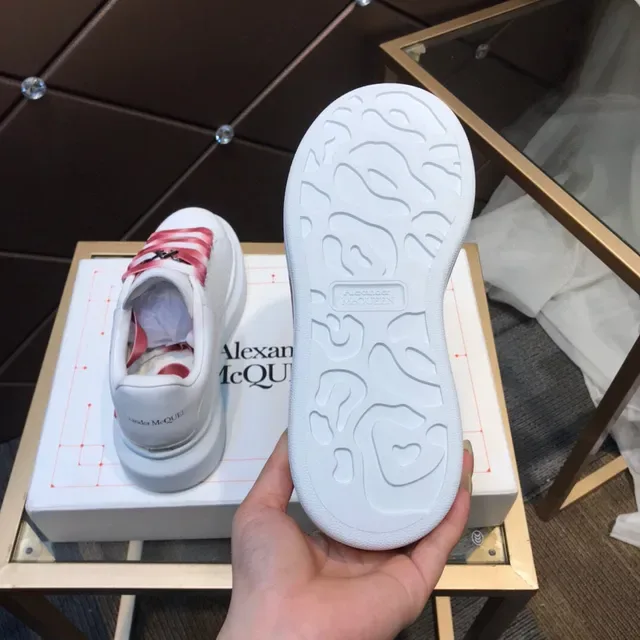 Alexander McQueen Oversized Sneaker White Pink Gradient Strap Lifestyle Sneakers 5