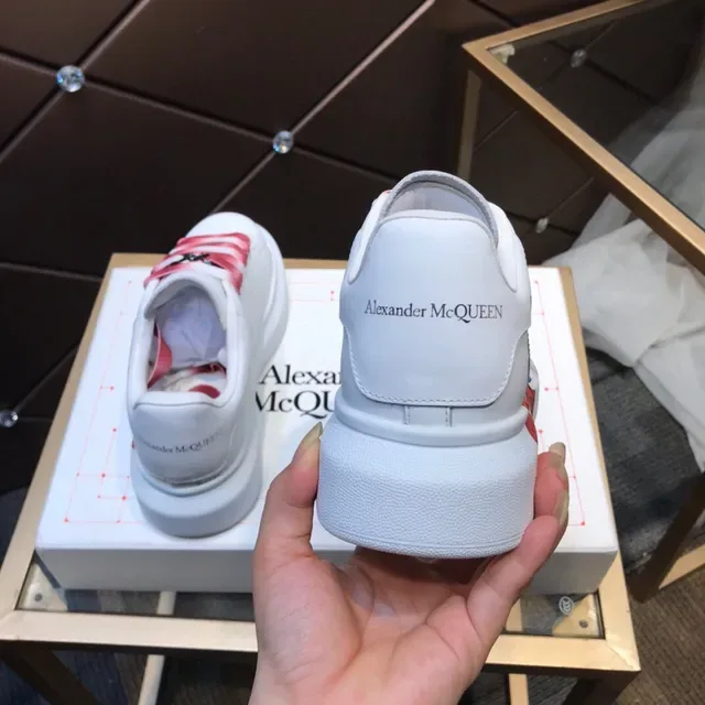 Alexander McQueen Oversized Sneaker White Pink Gradient Strap Lifestyle Sneakers 7