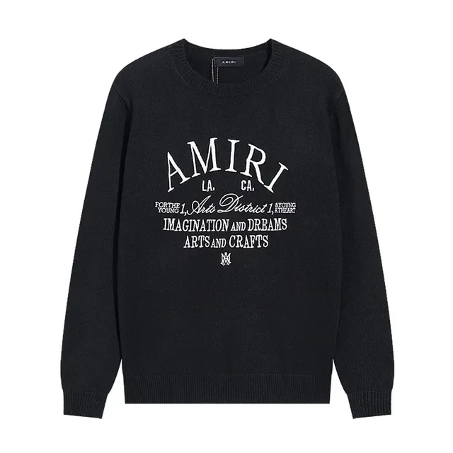 Amiri pull à col rond imprimé graphique 4