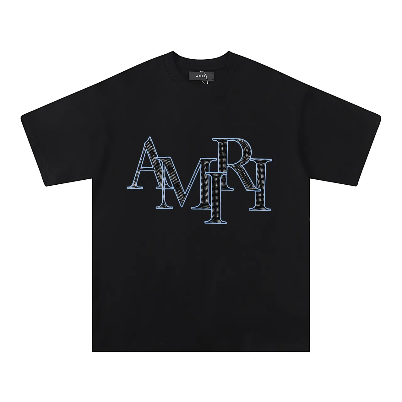 T-shirt Amiri logo strass 3