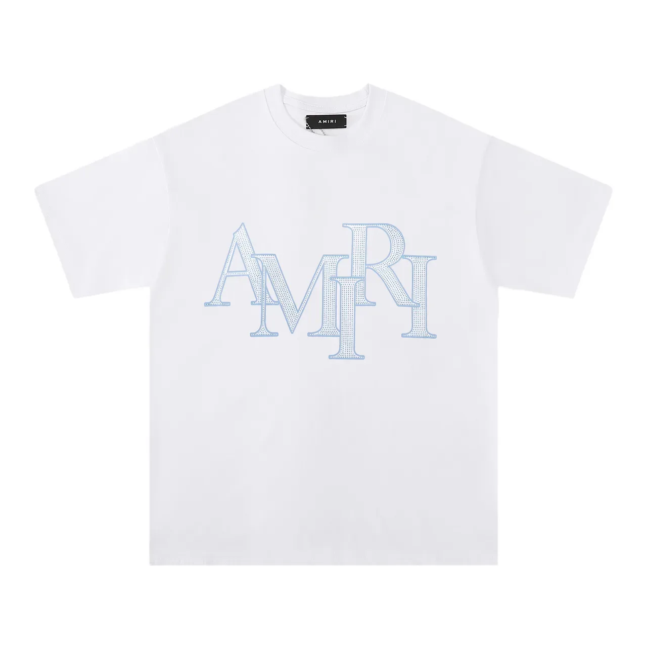 T-shirt Amiri logo strass 5
