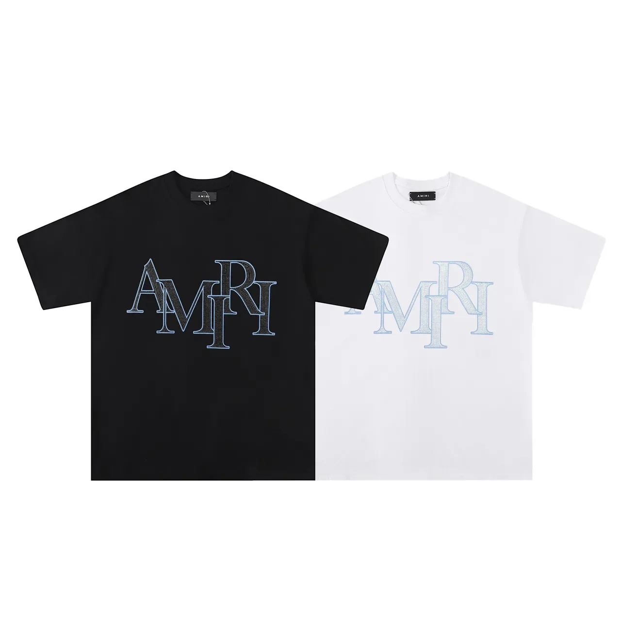 T-shirt Amiri logo strass 6