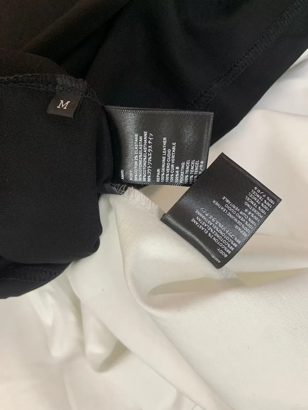 T-shirt Amiri logo strass 7