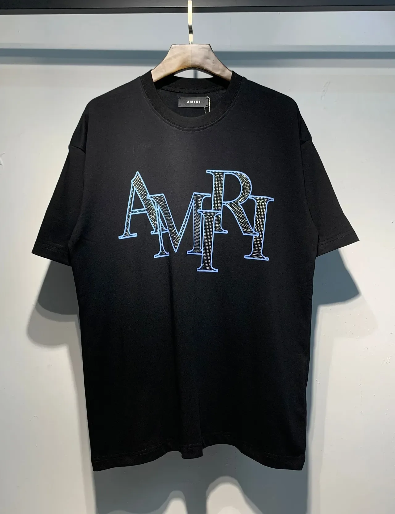 T-shirt Amiri logo strass 13