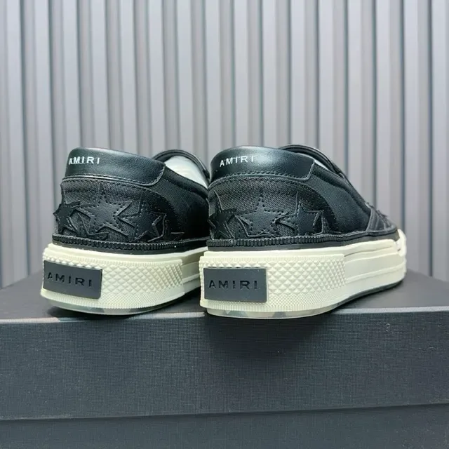 Amiri MA Court Slip-On Zapatillas Lifestyle Bordadas con Estrella en Negro 6