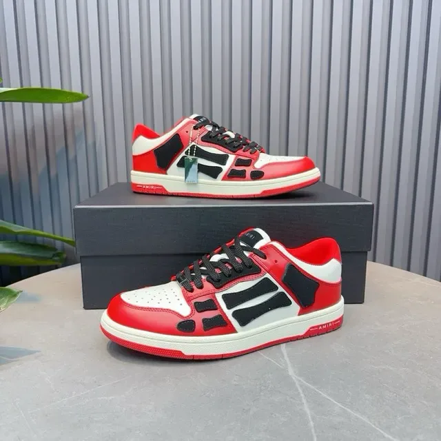 Amiri Skel Top Low Rojo Blanco Negro zapatillas lifestyle 2