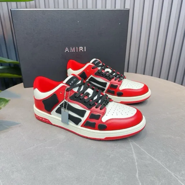 Amiri Skel Top Low Rojo Blanco Negro zapatillas lifestyle 5