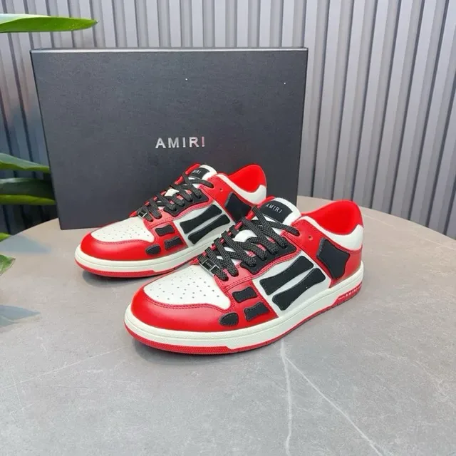 Amiri Skel Top Low Rojo Blanco Negro zapatillas lifestyle 6