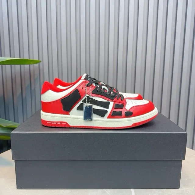Amiri Skel Top Low Rojo Blanco Negro zapatillas lifestyle 7