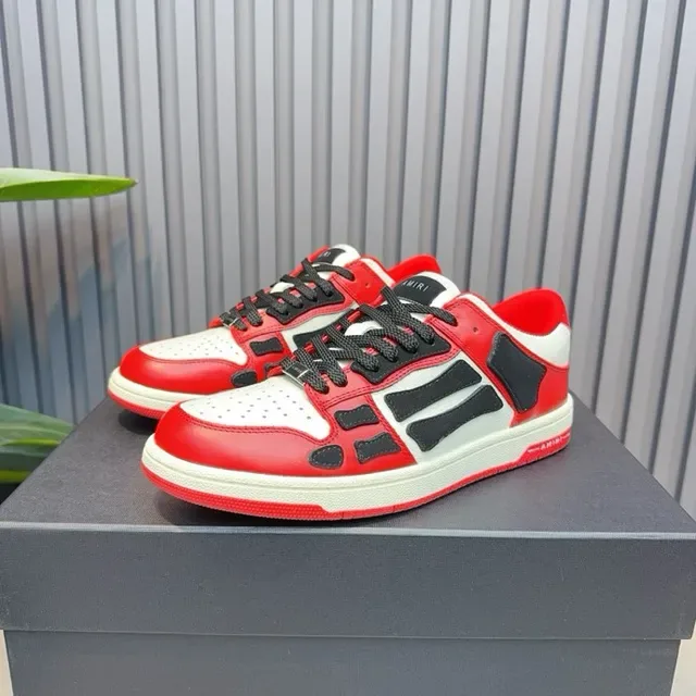 Amiri Skel Top Low Rojo Blanco Negro zapatillas lifestyle 8