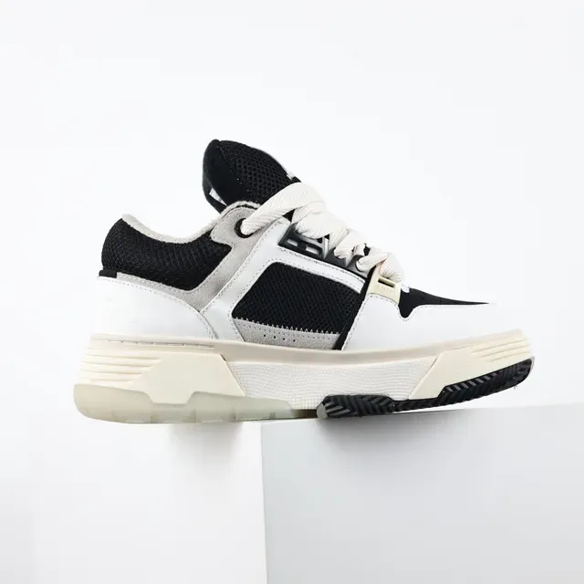 Amiri Skel Top Low White Black Lifestyle Sneakers 7