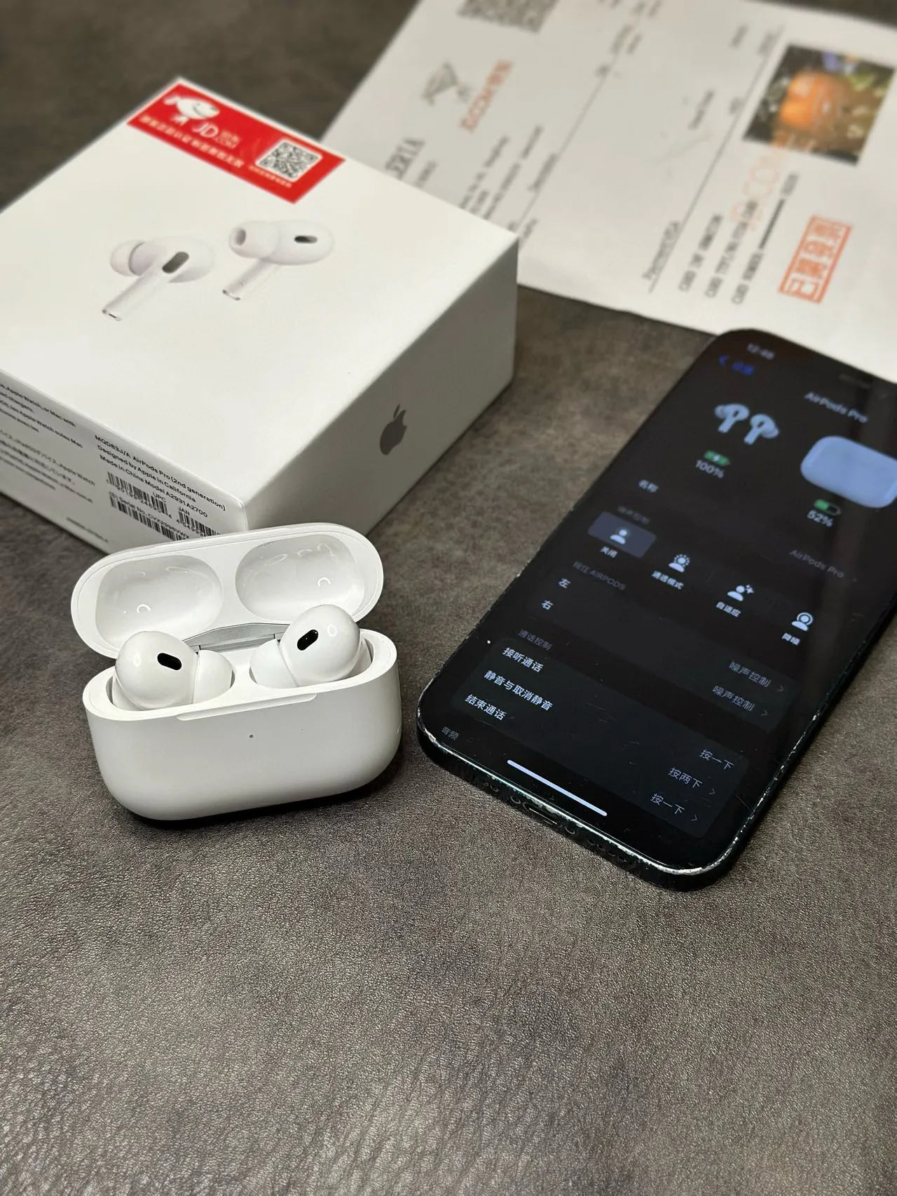 Apple AirPods Pro Blanc Conception de Tige Compacte Embouts Silicone Écouteurs TWS 2