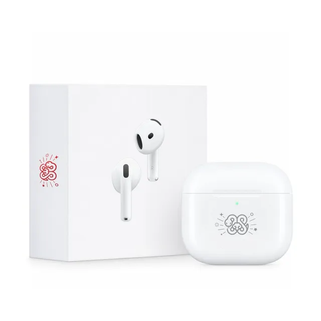 Apple White Black Stem-Style Open-Fit TWS Earbuds 9