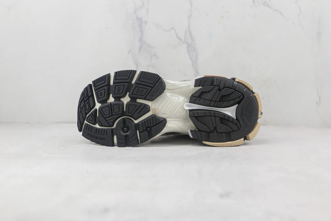 ASICS Beige Black Mesh And Synthetic Overlay Construction Sculpted Multi-Density Midsole Running Shoes 8