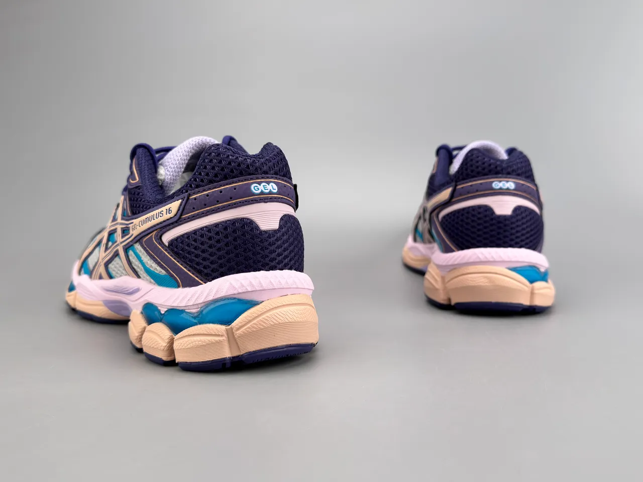 ASICS Gel-Cumulus 16 roxo turquesa rosa tênis de corrida 5