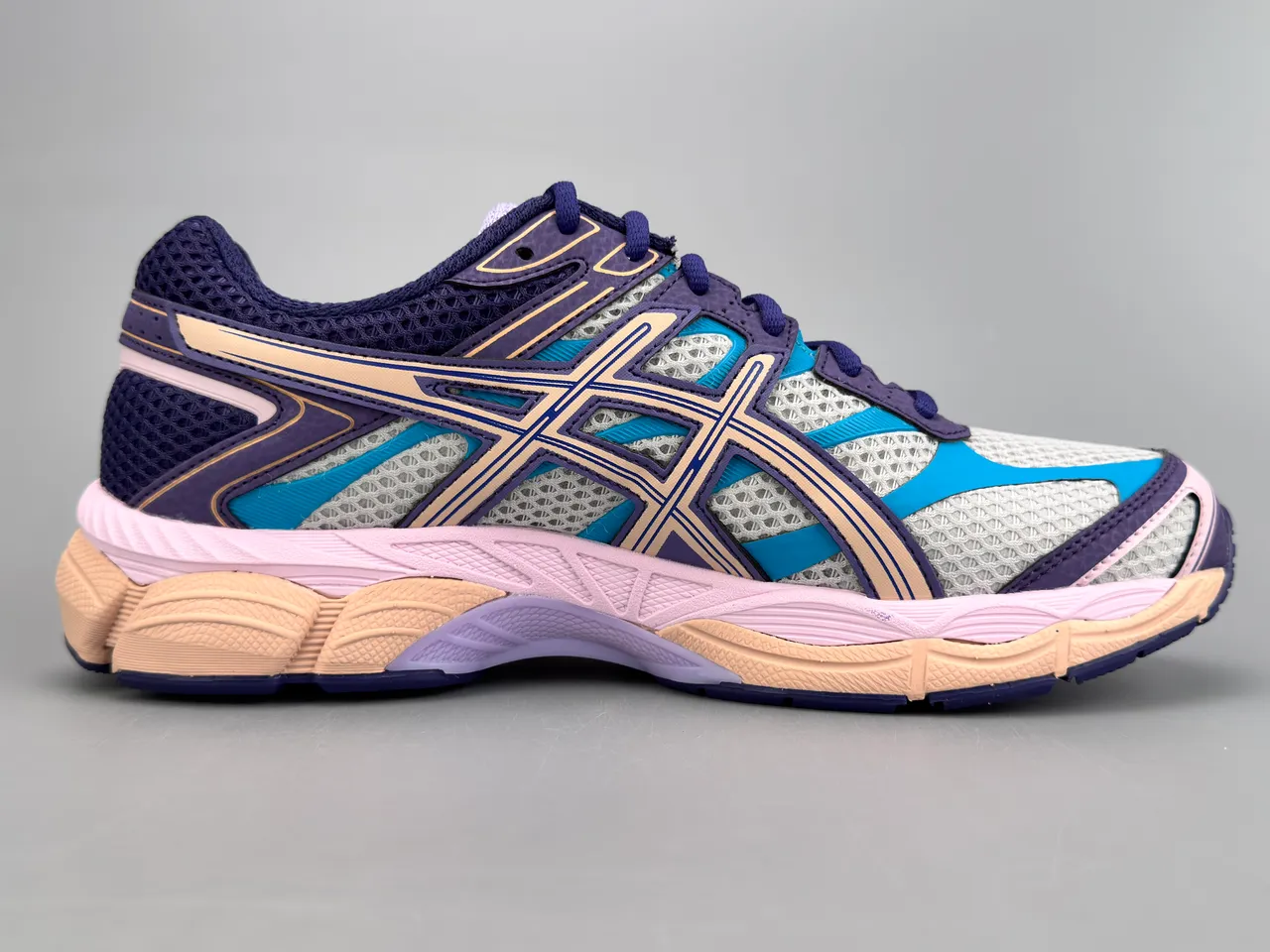ASICS Gel-Cumulus 16 roxo turquesa rosa tênis de corrida 9