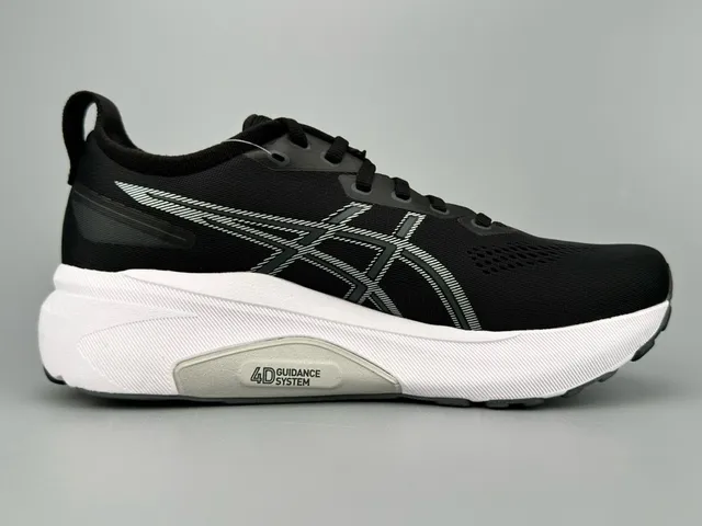 ASICS Gel-Kayano Black and White Running Shoes 9