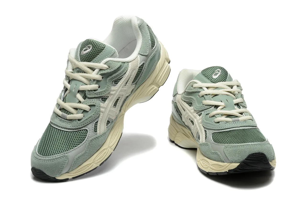 ASICS Gel-Lyte III verde salvia crema zapatillas de correr 5