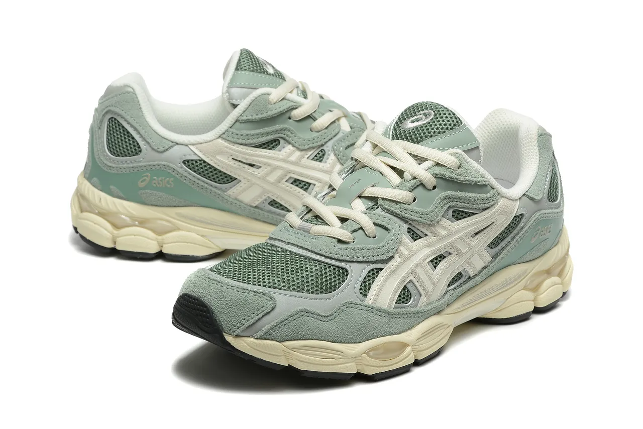 ASICS Gel-Lyte III verde salvia crema zapatillas de correr 6