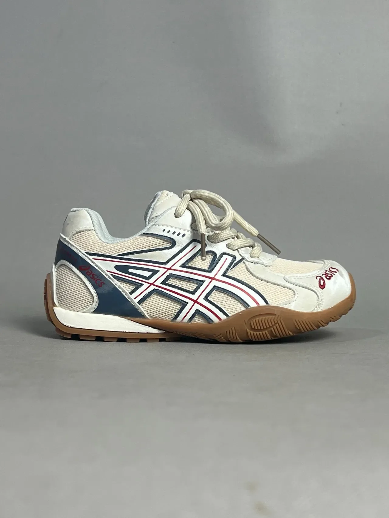 ASICS Indoor Court Sneaker White Silver Gray Lifestyle Sneakers 5