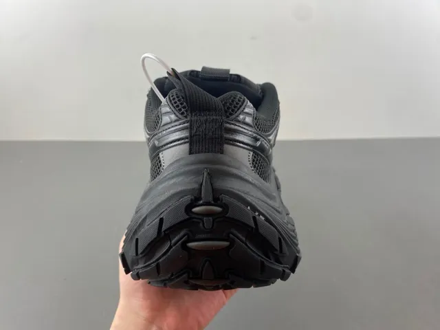 Balenciaga Black Monochrome Sculpted Sole Chunky Sneakers 4