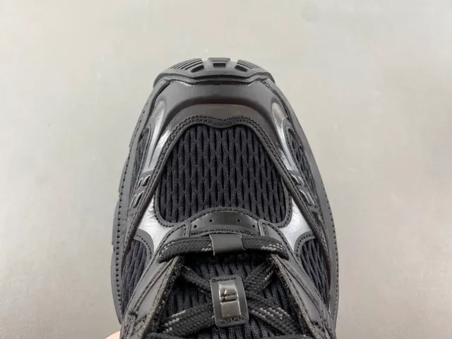 Balenciaga Black Monochrome Sculpted Sole Chunky Sneakers 5
