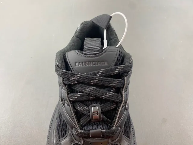 Balenciaga Black Monochrome Sculpted Sole Chunky Sneakers 6
