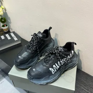 Balenciaga Black White Oversized Silhouette Deconstructed Layered Upper Chunky Sneakers